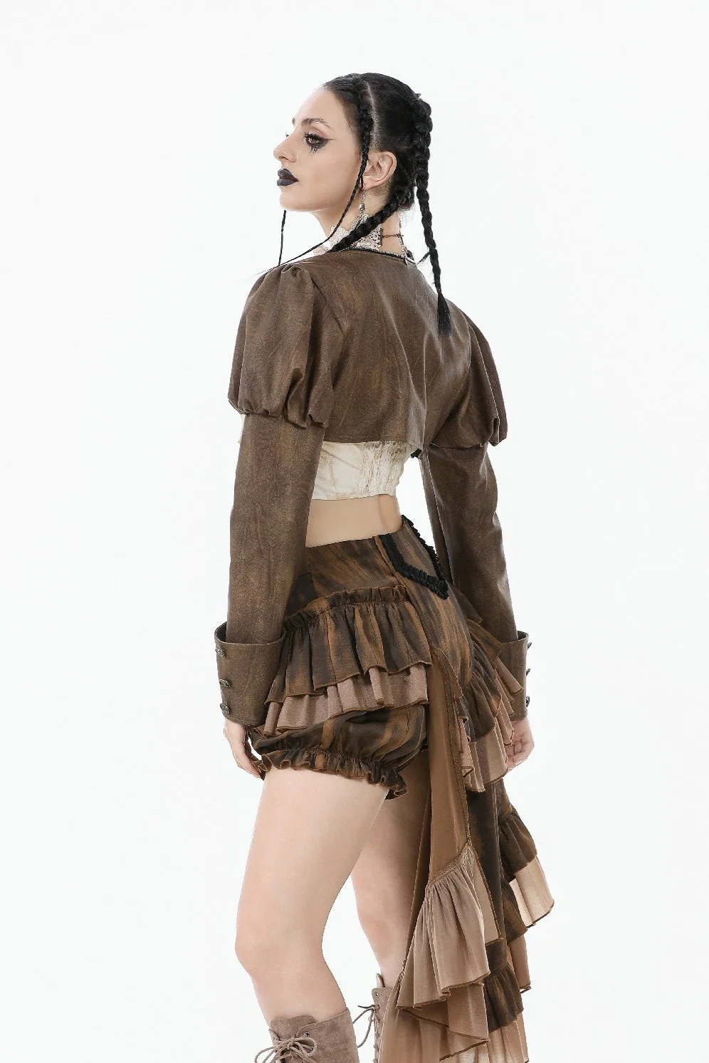 Airborne Corsair – Steampunk Crop Jacket - Image 5