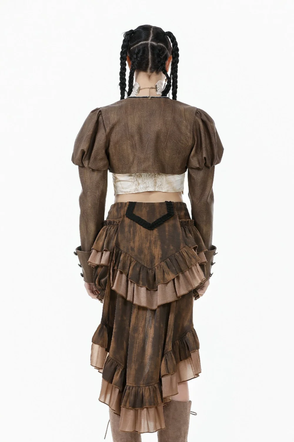 Airborne Corsair – Steampunk Crop Jacket - Image 6