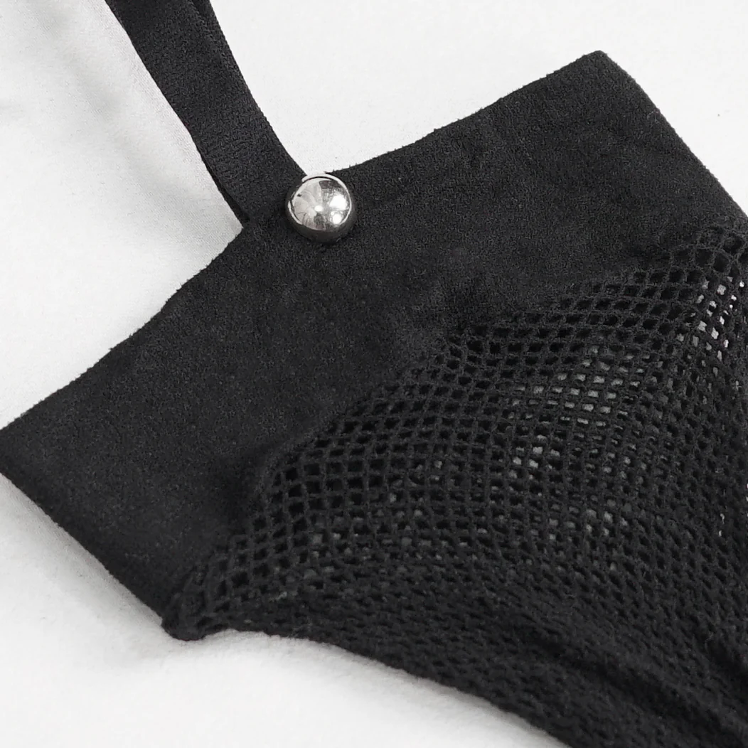 Twisted Love Asymmetrical Fishnet Tights - Image 8