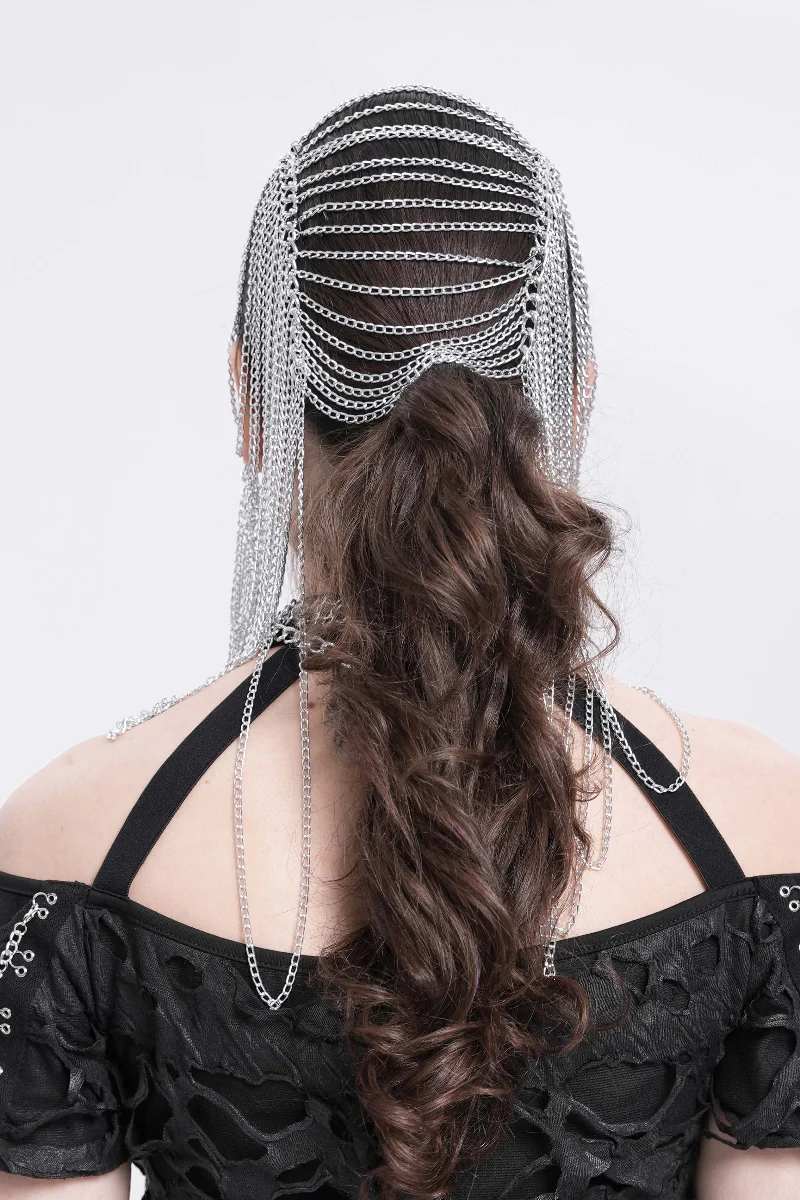 Witch Bride of the Underworld – Convertible Chain Shroud - Image 5