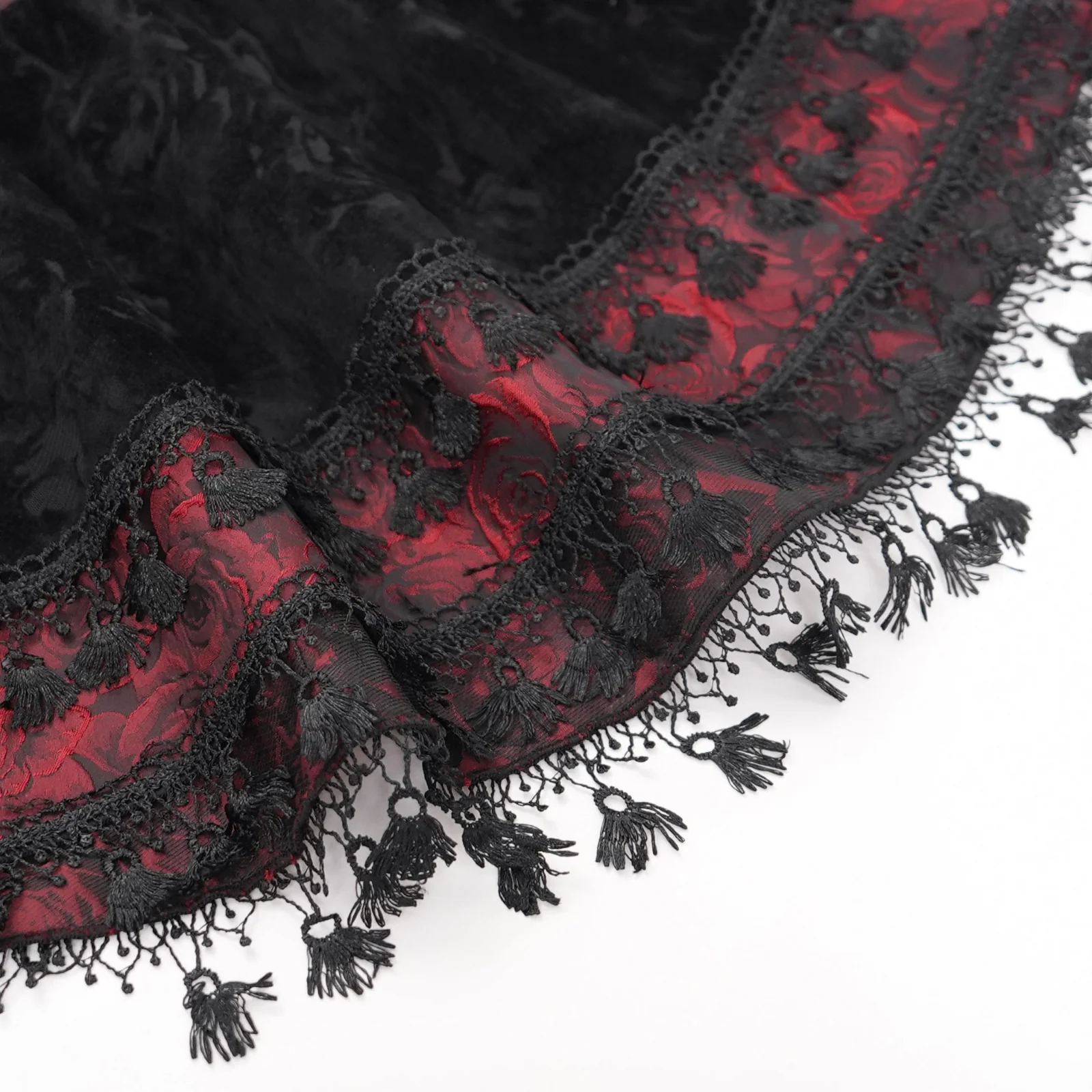 Baroness Bloodrose Velvet Mini Skirt - Image 10