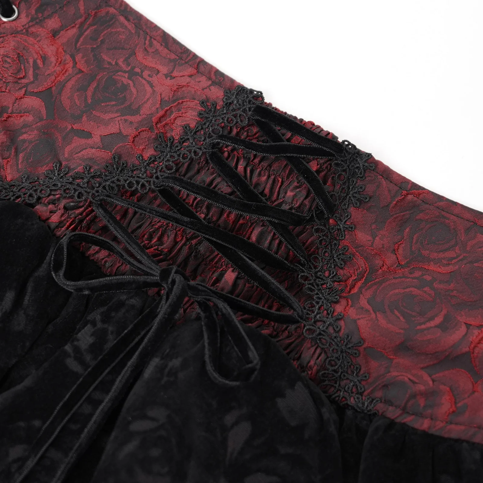 Baroness Bloodrose Velvet Mini Skirt - Image 9