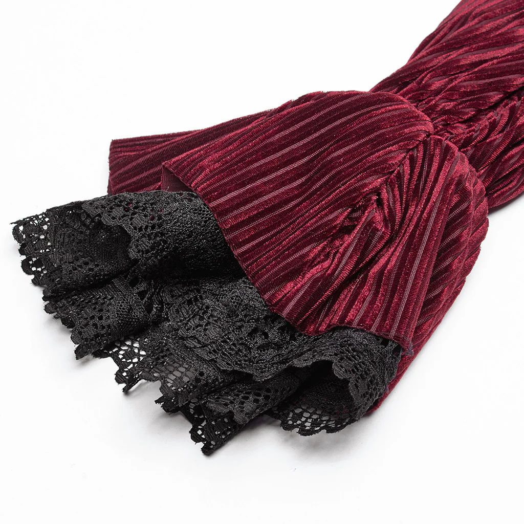 Baroness Valvelace Red Stripe Blouse - Image 11