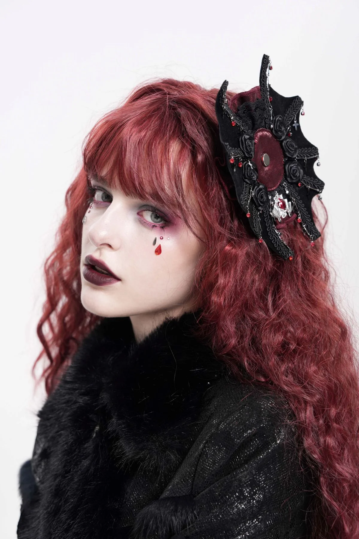 Batlace Rosette Hair Clip