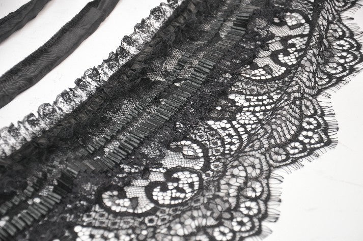 Black Cage Petticoat with Lace Trim - Image 6