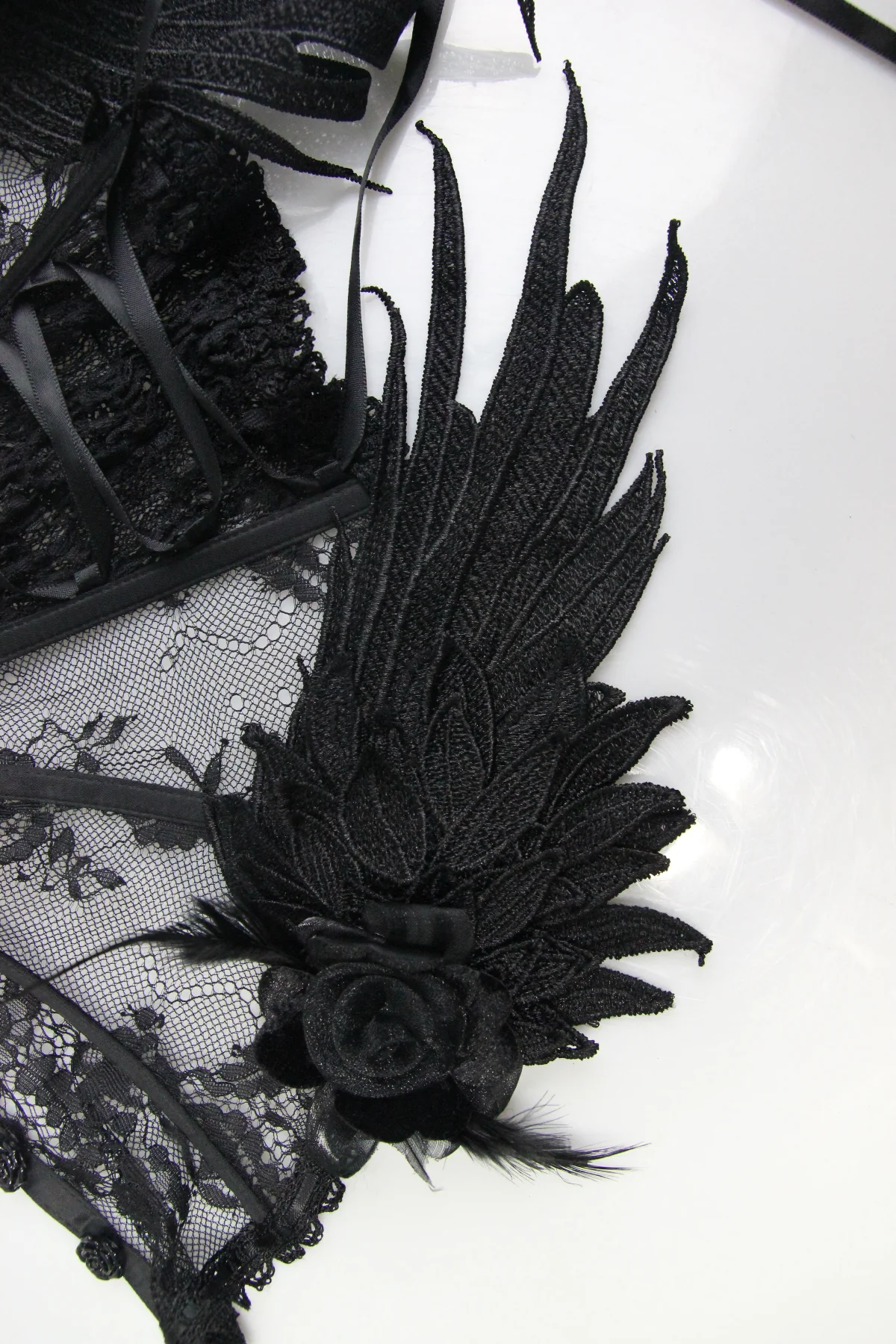 Black Raven Neck Corset - Image 7