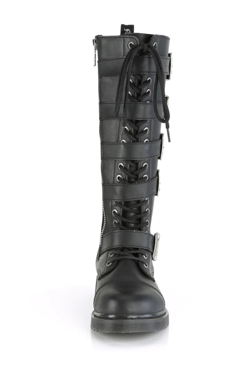 Industrial Buckle Knee Combat Boots - Unisex - Image 3