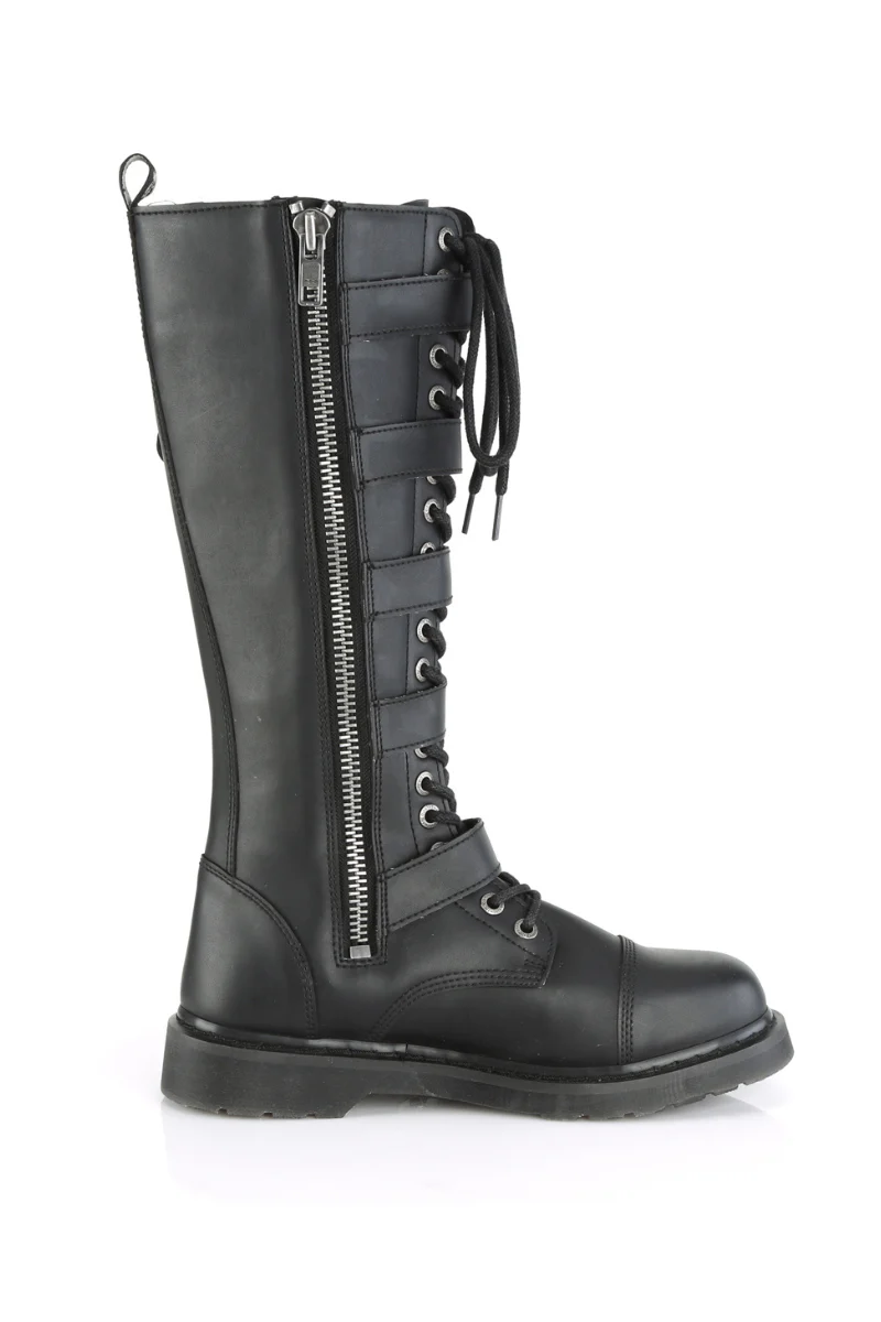 Industrial Buckle Knee Combat Boots - Unisex - Image 4
