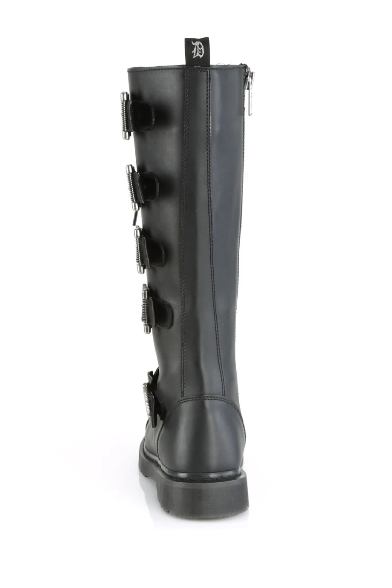 Industrial Buckle Knee Combat Boots - Unisex - Image 5