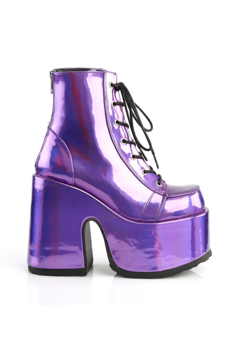 Ultraviolet Platform Ankle Boots - Image 2
