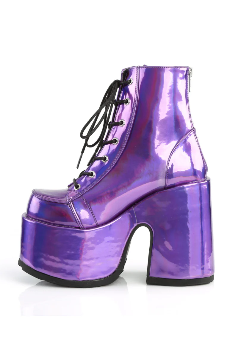 Ultraviolet Platform Ankle Boots - Image 4