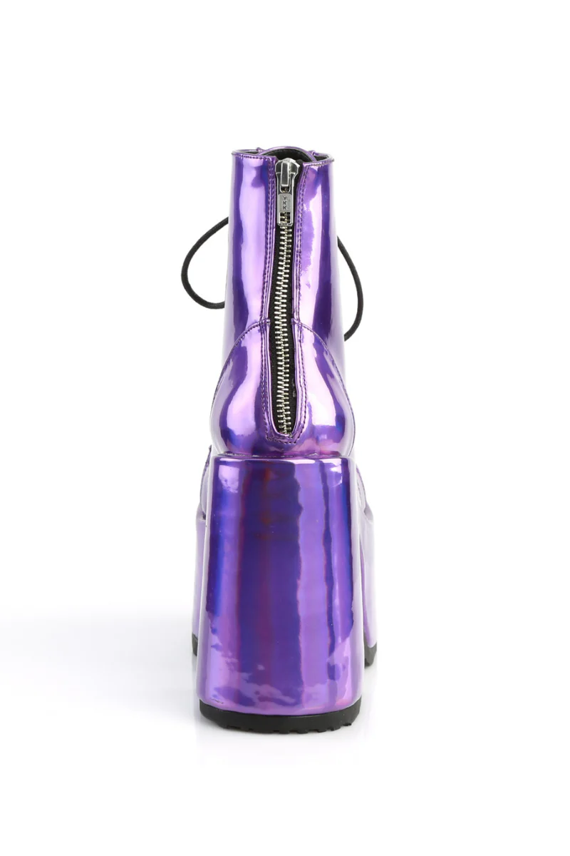 Ultraviolet Platform Ankle Boots - Image 5