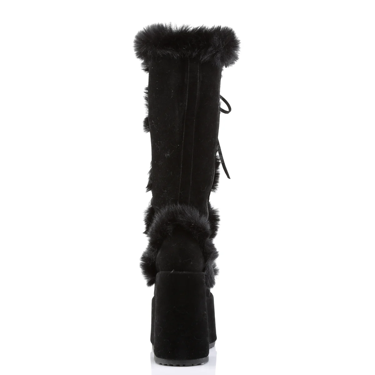 Camel-311 Faux Fur Platform Boots - Image 5