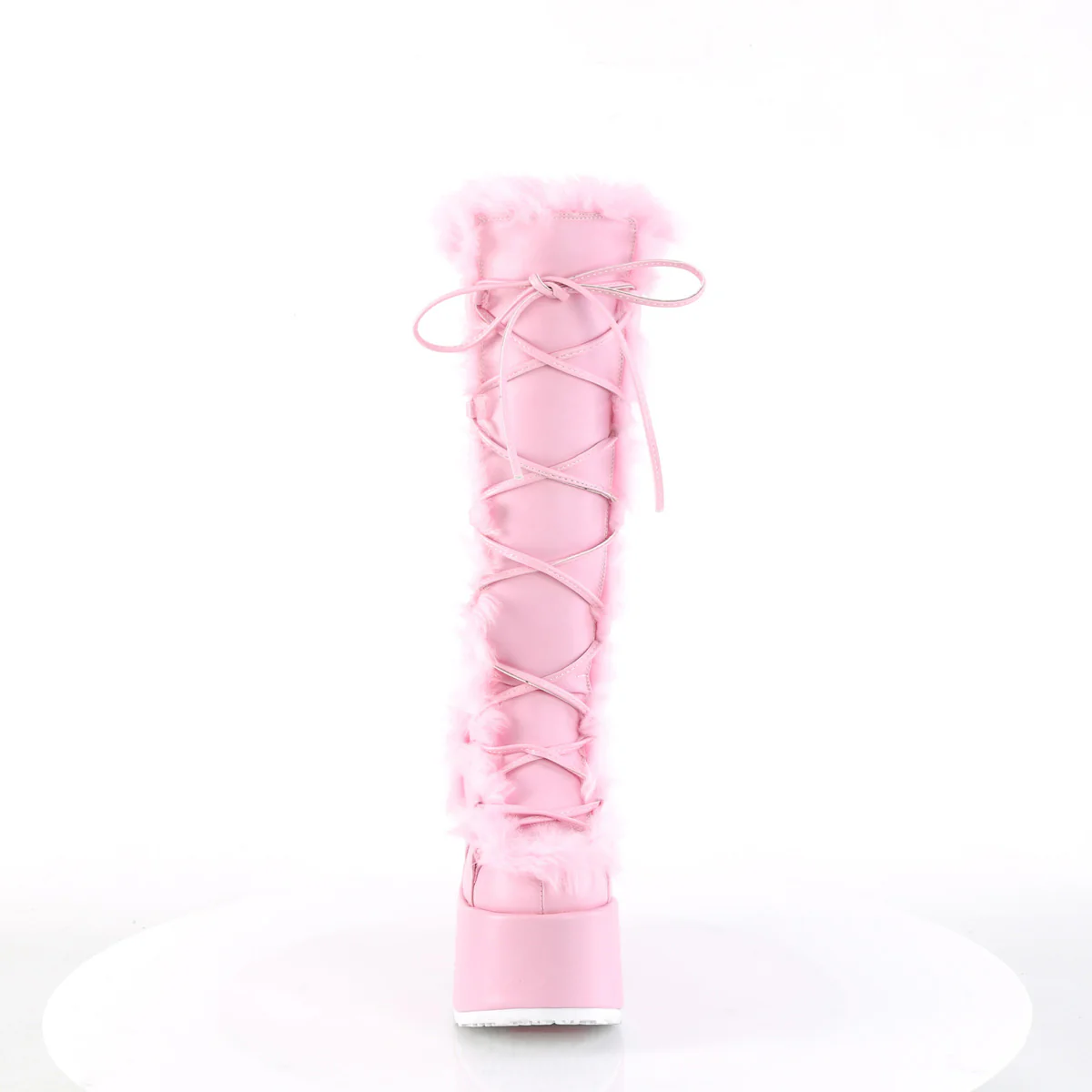 Camel-311 Pastel Goth Knee High Platform Boots - Image 3