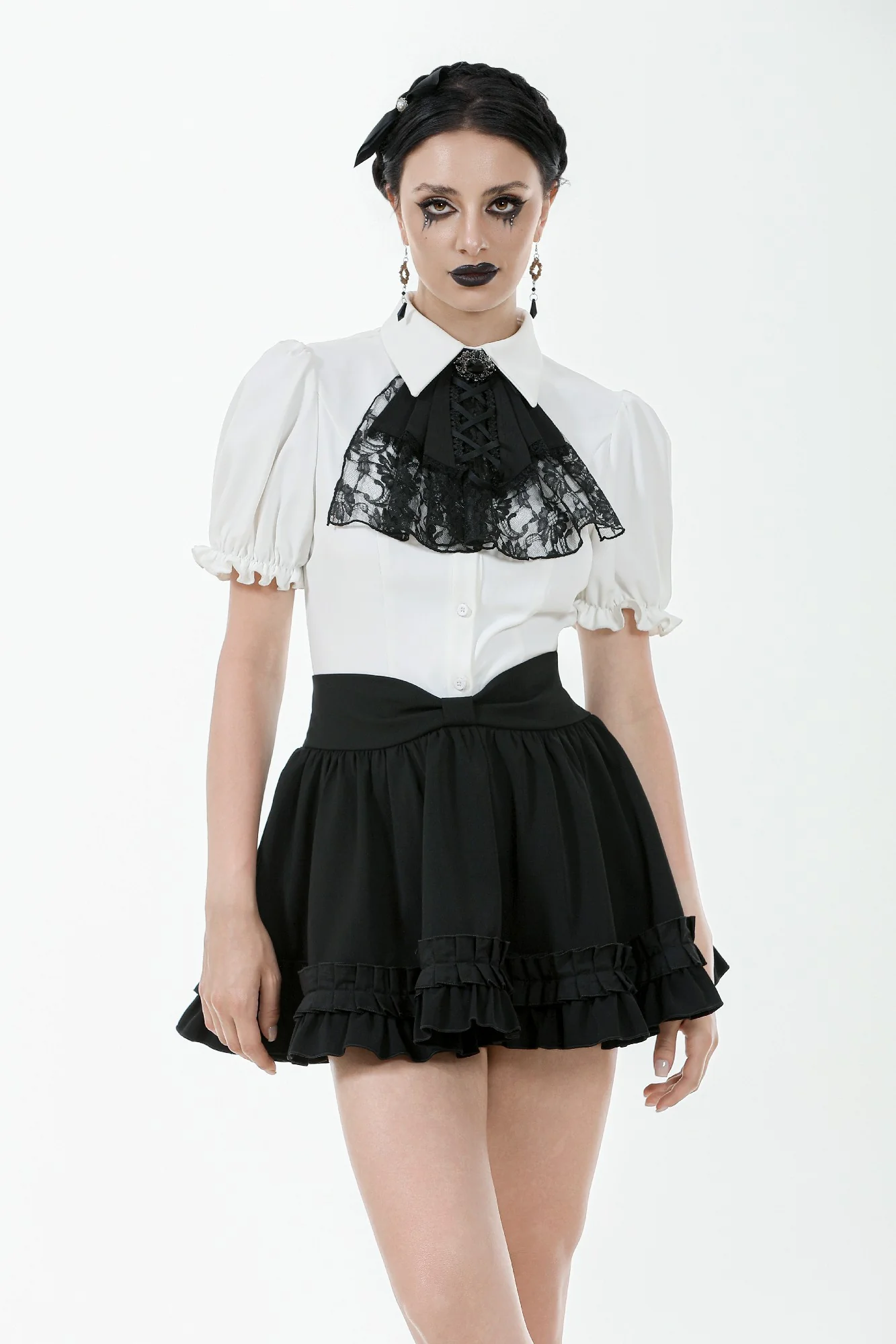 Château Lace Cravat Top - Image 2
