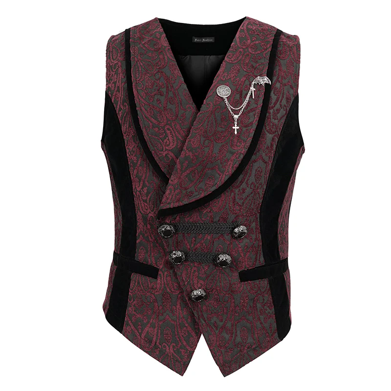 Count Veloré Waistcoat Red - Image 2