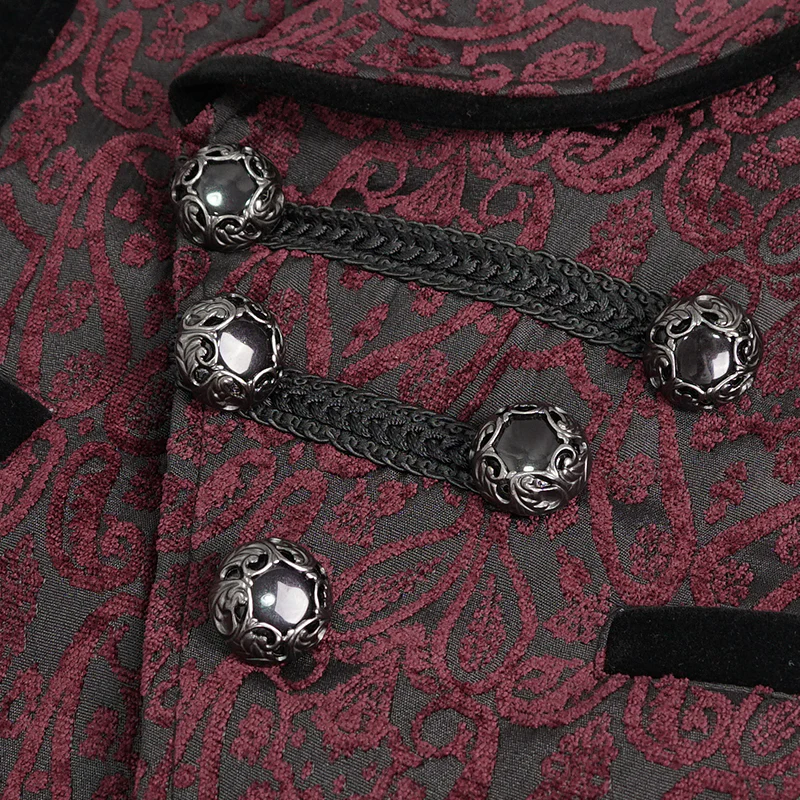 Count Veloré Waistcoat Red - Image 6