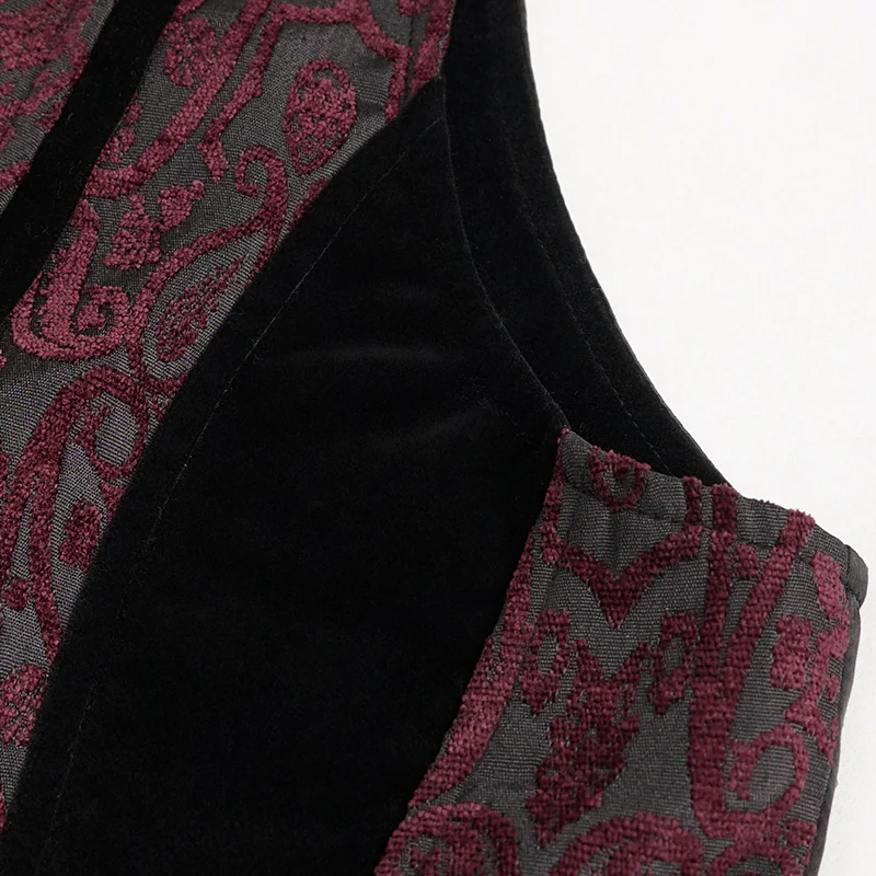 Count Veloré Waistcoat Red - Image 7