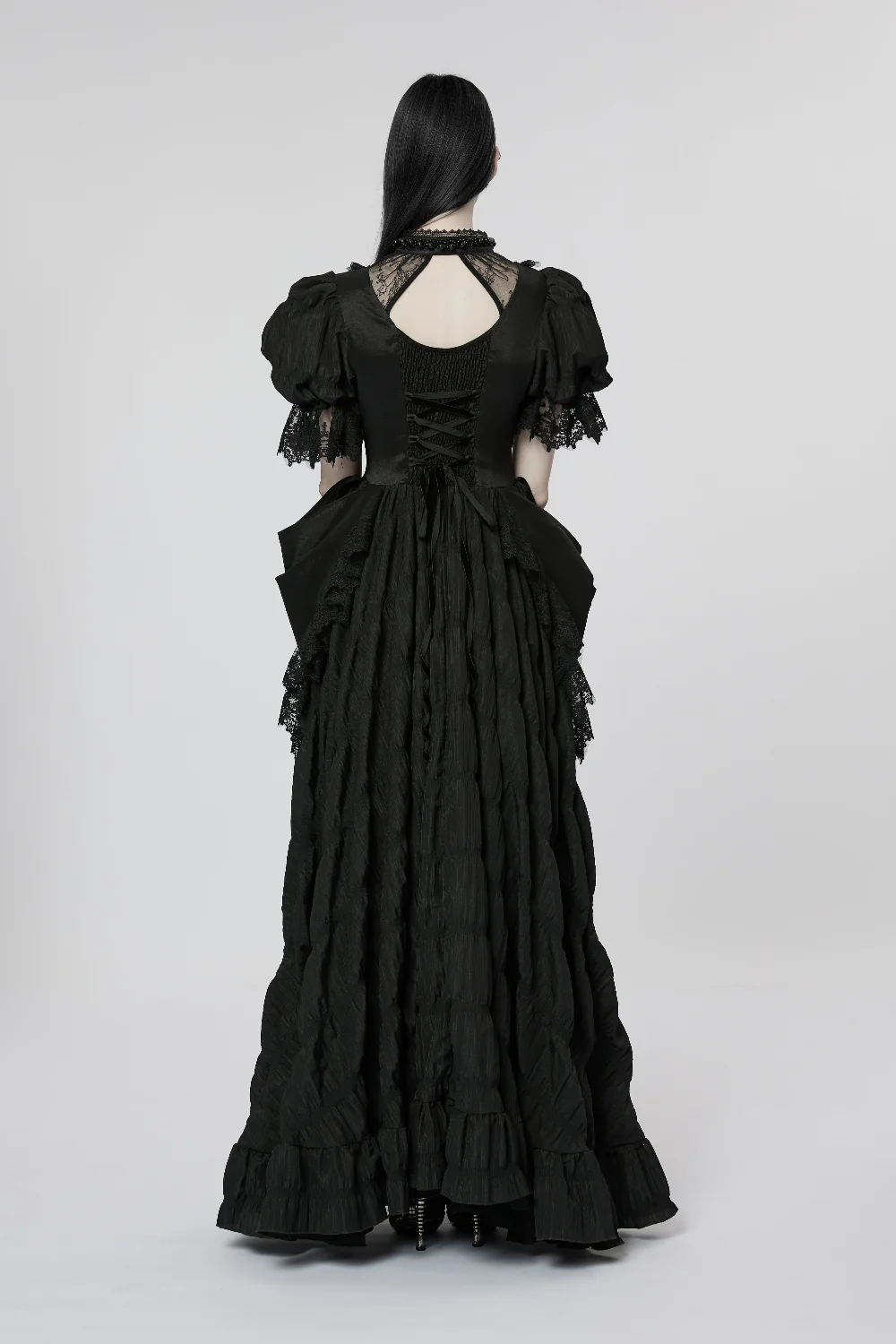Countess Evernight – 18th Century-Inspired Victorian Gothic Ball Gown - Image 3