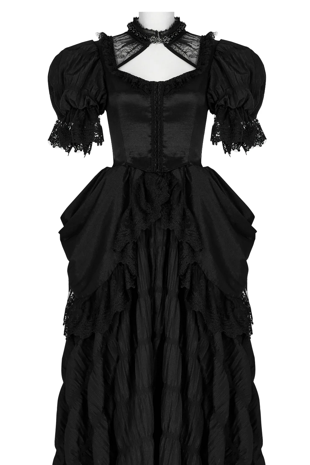 Countess Evernight – 18th Century-Inspired Victorian Gothic Ball Gown - Image 5