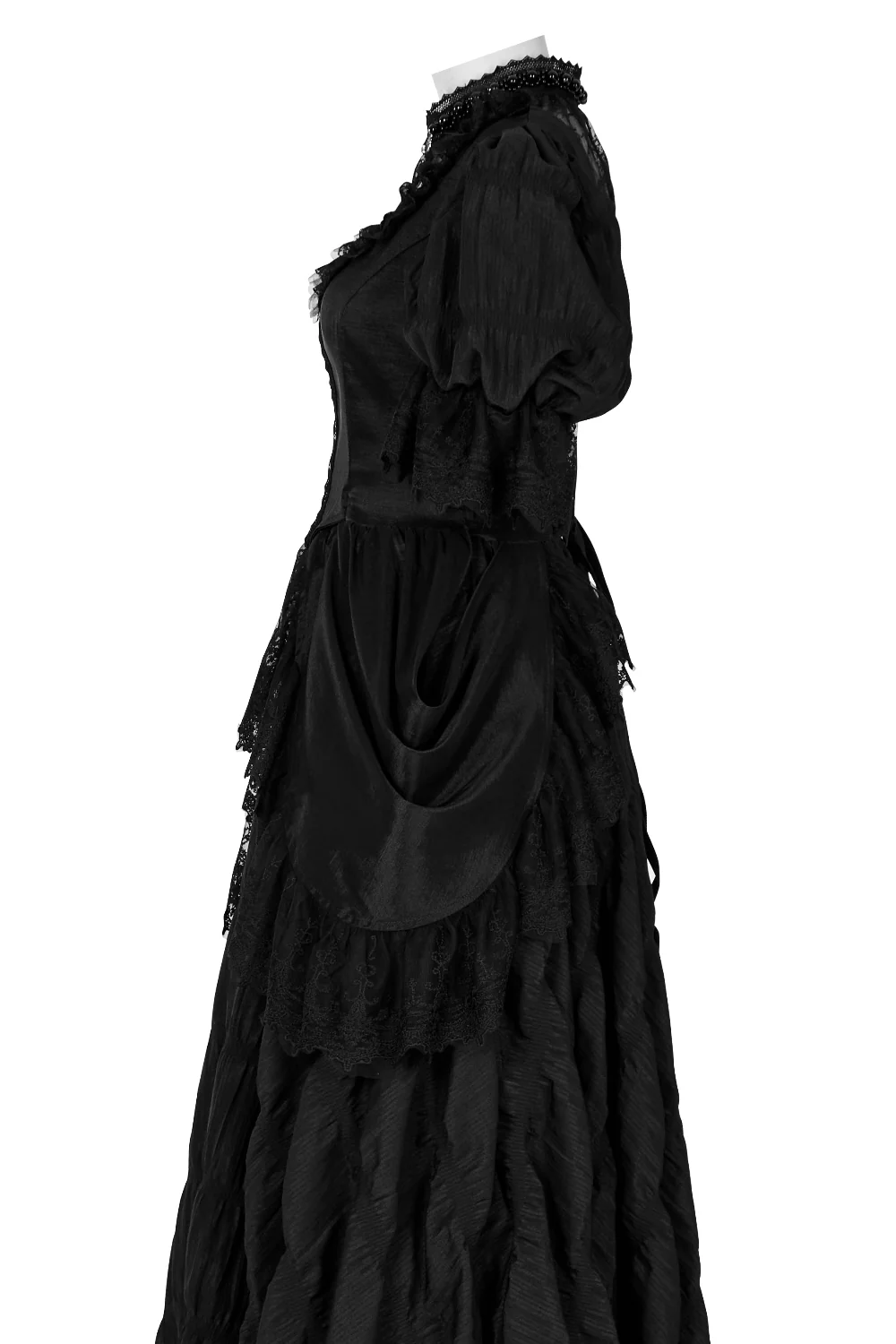 Countess Evernight – 18th Century-Inspired Victorian Gothic Ball Gown - Image 6