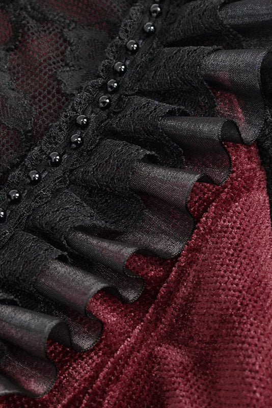 Crimson Duchess Velvet Top - Image 7