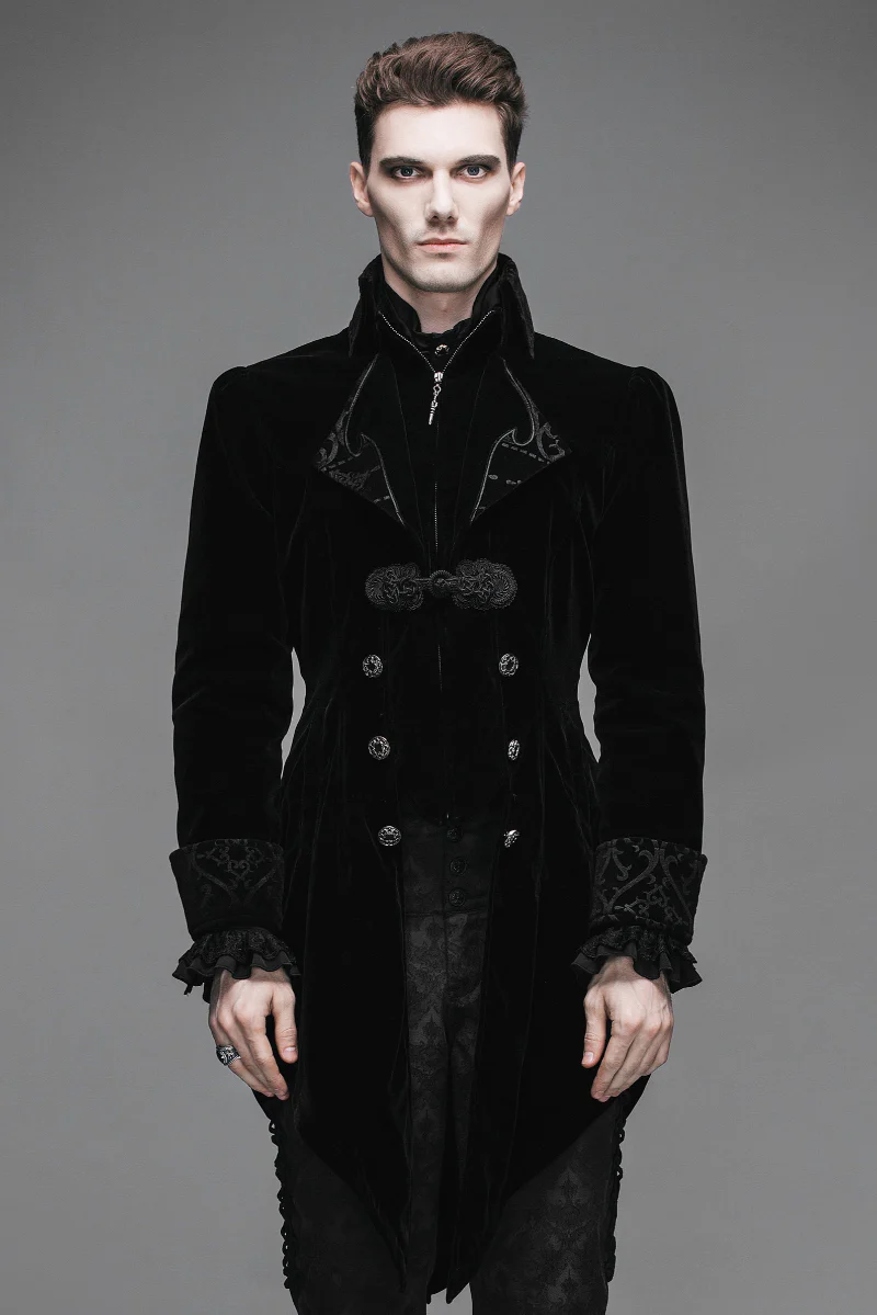 Victorian Gentleman Velvet Tailcoat