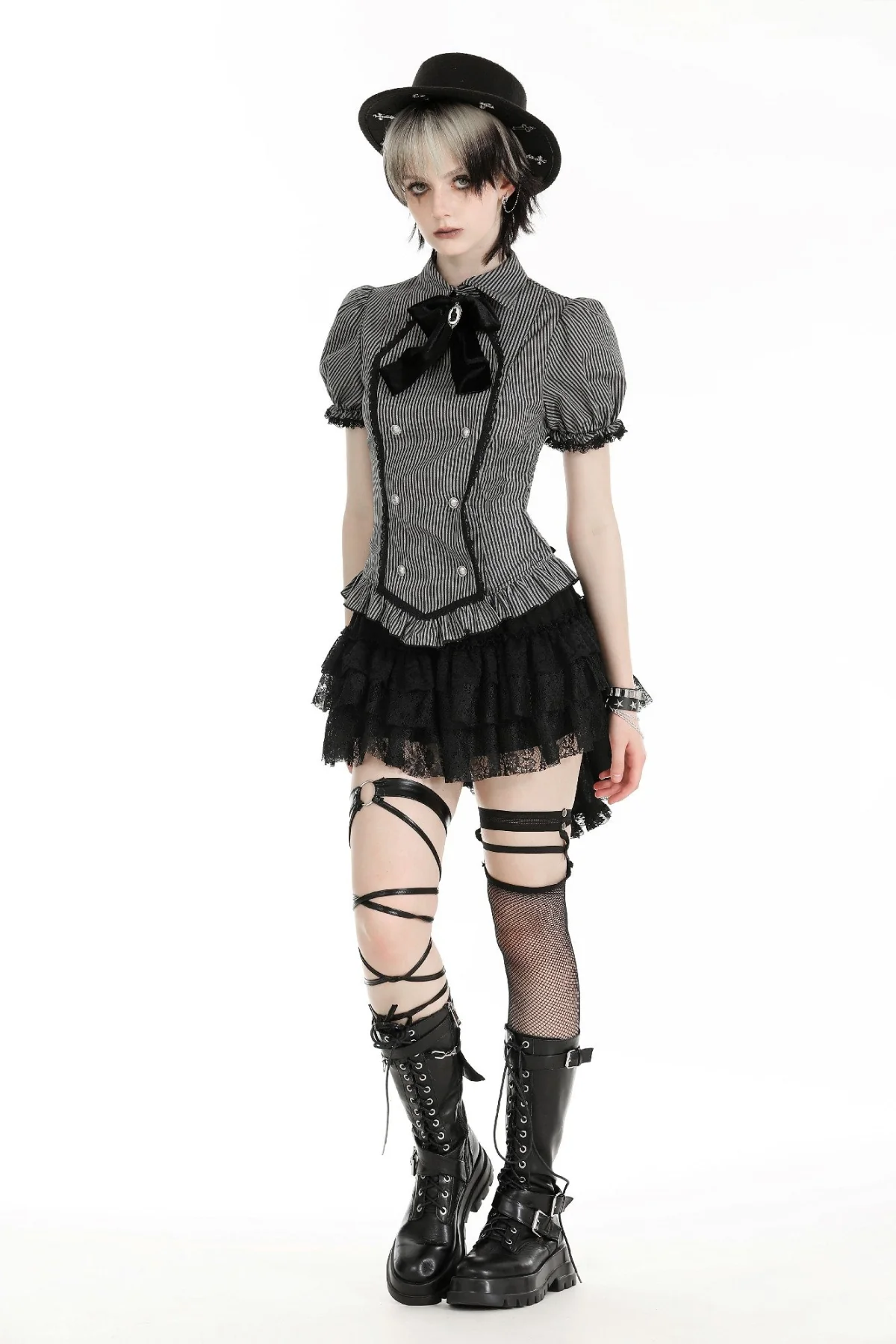 Dark Academy Pinstripe Bodice