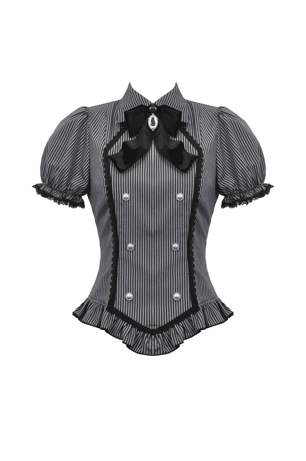 Dark Academy Pinstripe Bodice - Image 2