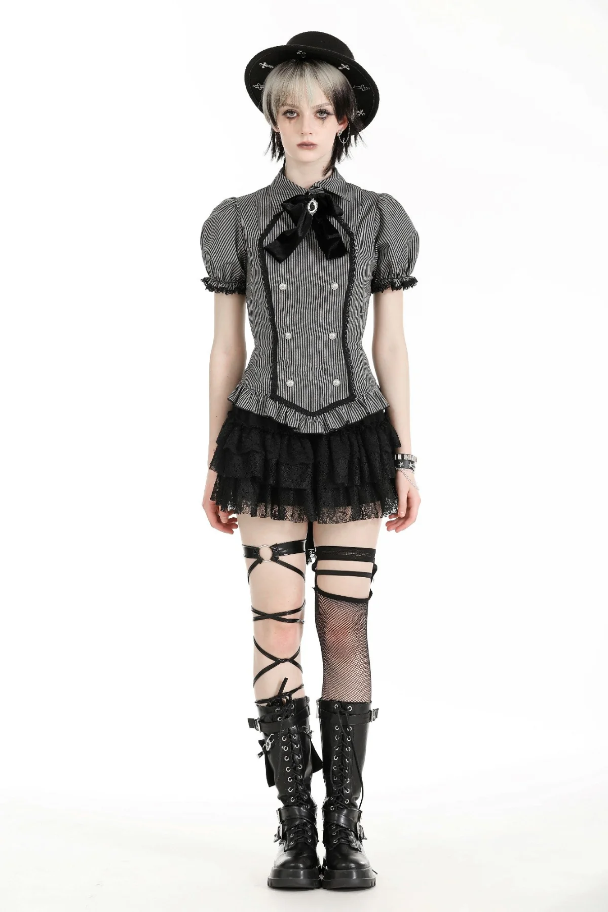 Dark Academy Pinstripe Bodice - Image 5