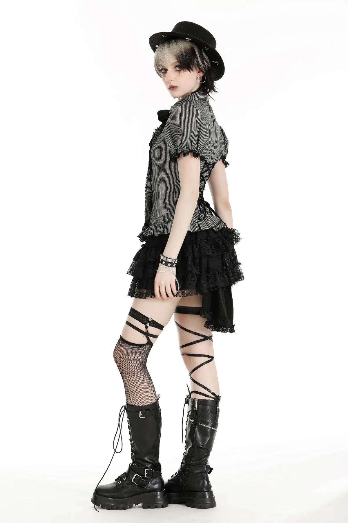 Dark Academy Pinstripe Bodice - Image 6