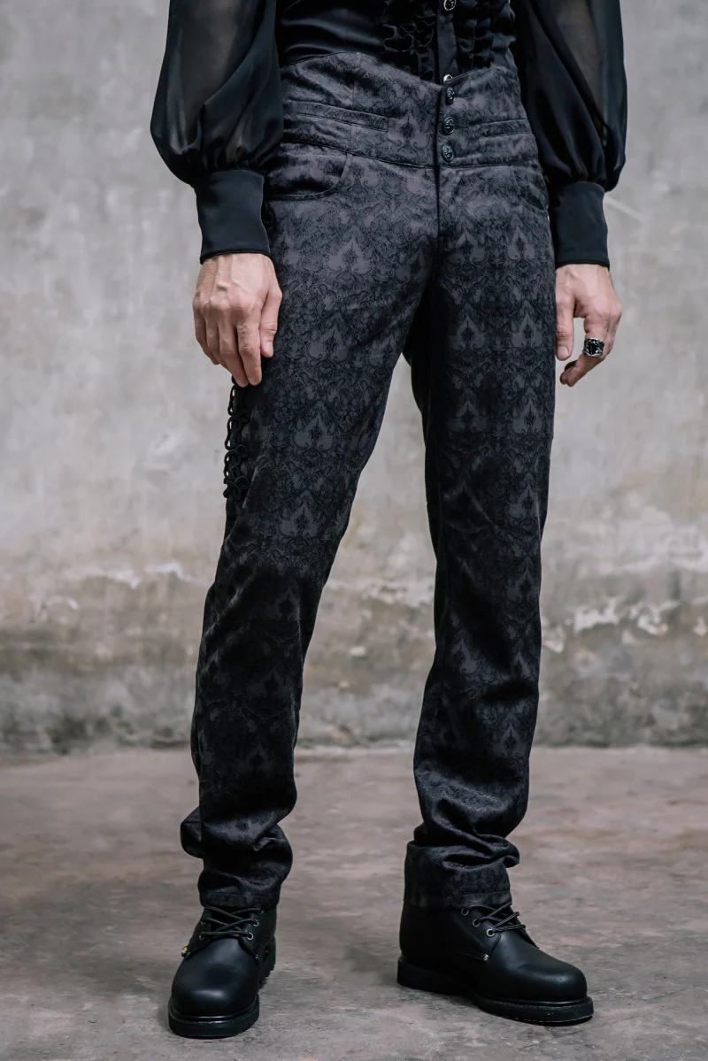 Dark Aristocrat Jacquard Pants - Image 3