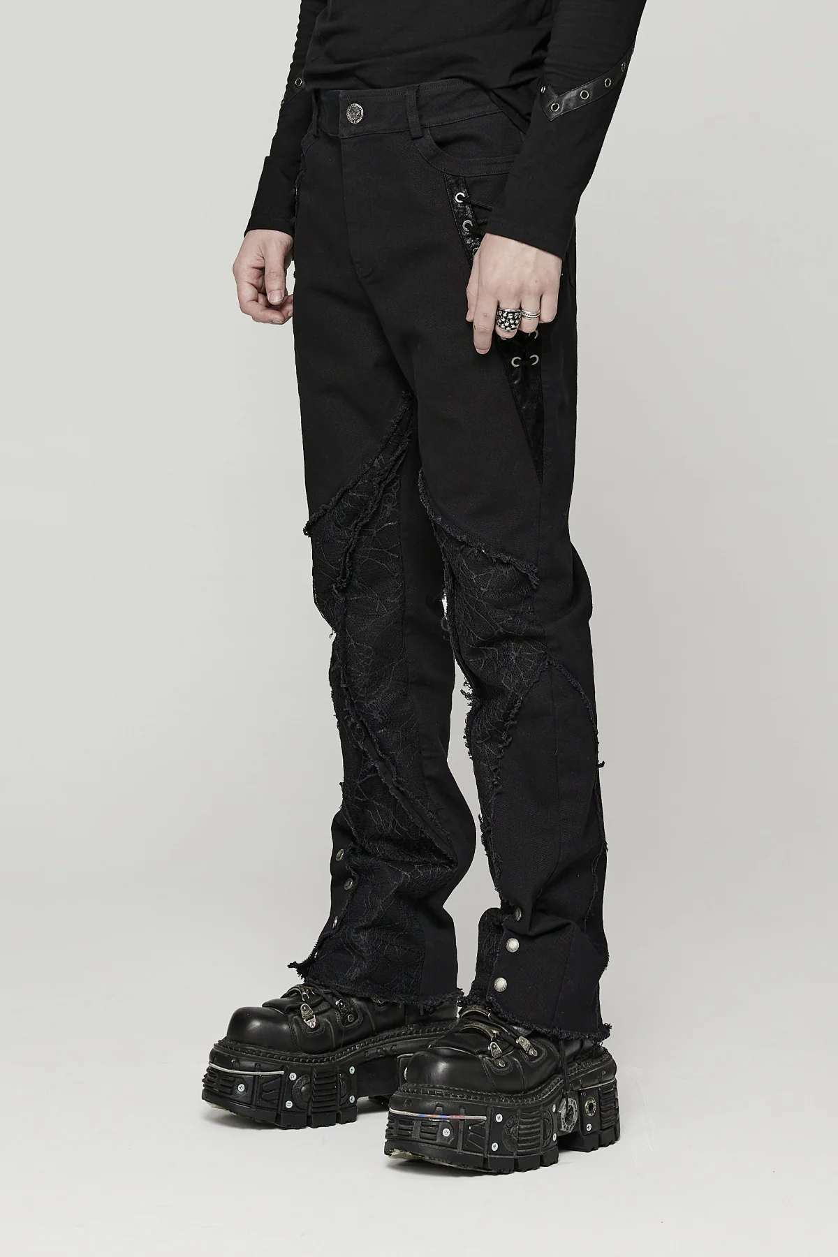 Zephyr - Men's Spiderweb Romantic Goth Dress Pants - Image 2