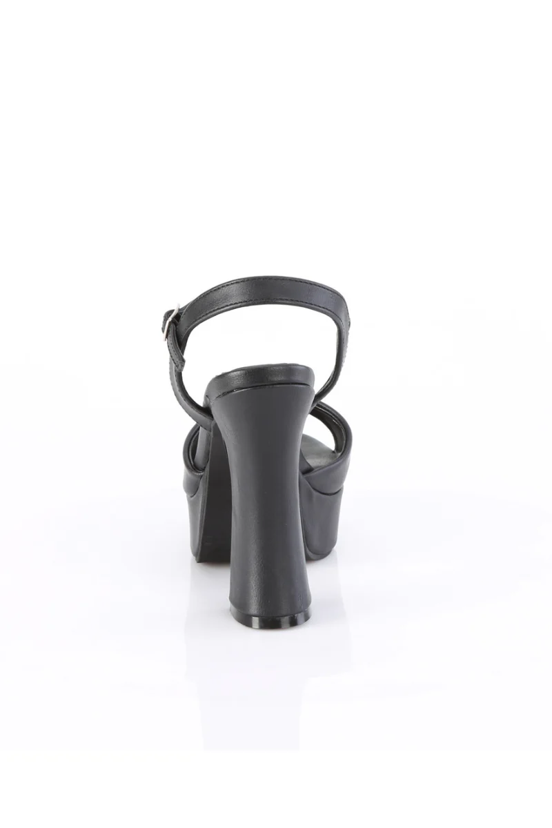 Midnight Tease Black Matte Chunky Heels - Image 5