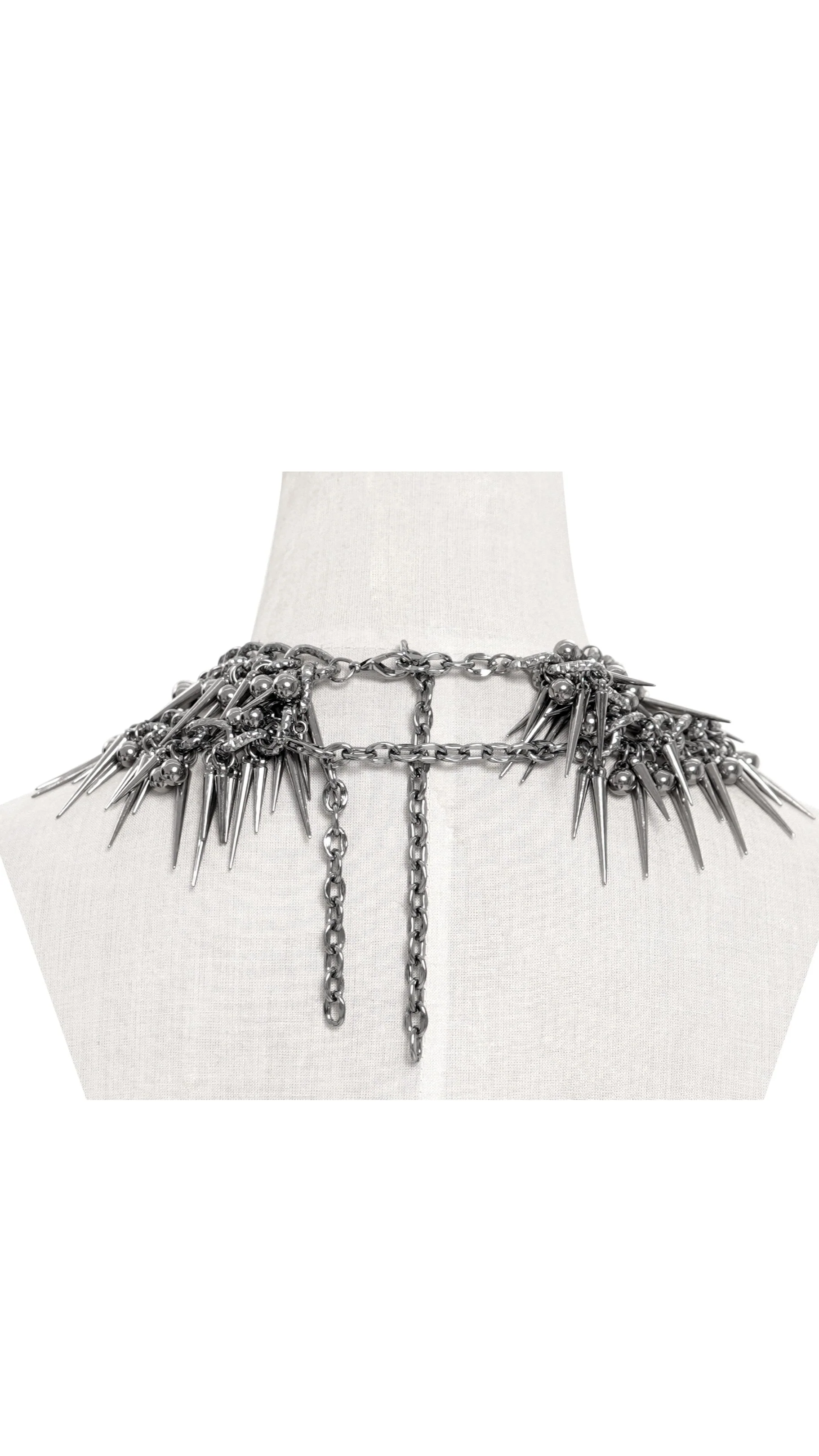 Impaler Queen – Double Spike Chain Collar - Image 5