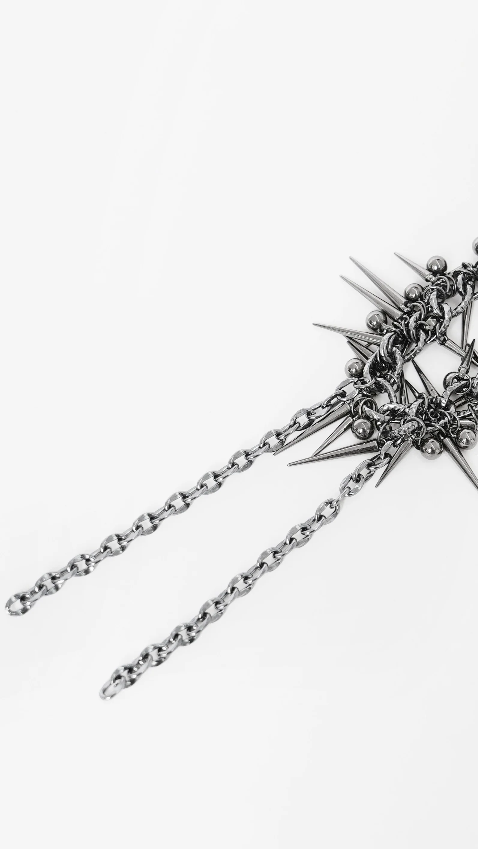 Impaler Queen – Double Spike Chain Collar - Image 9