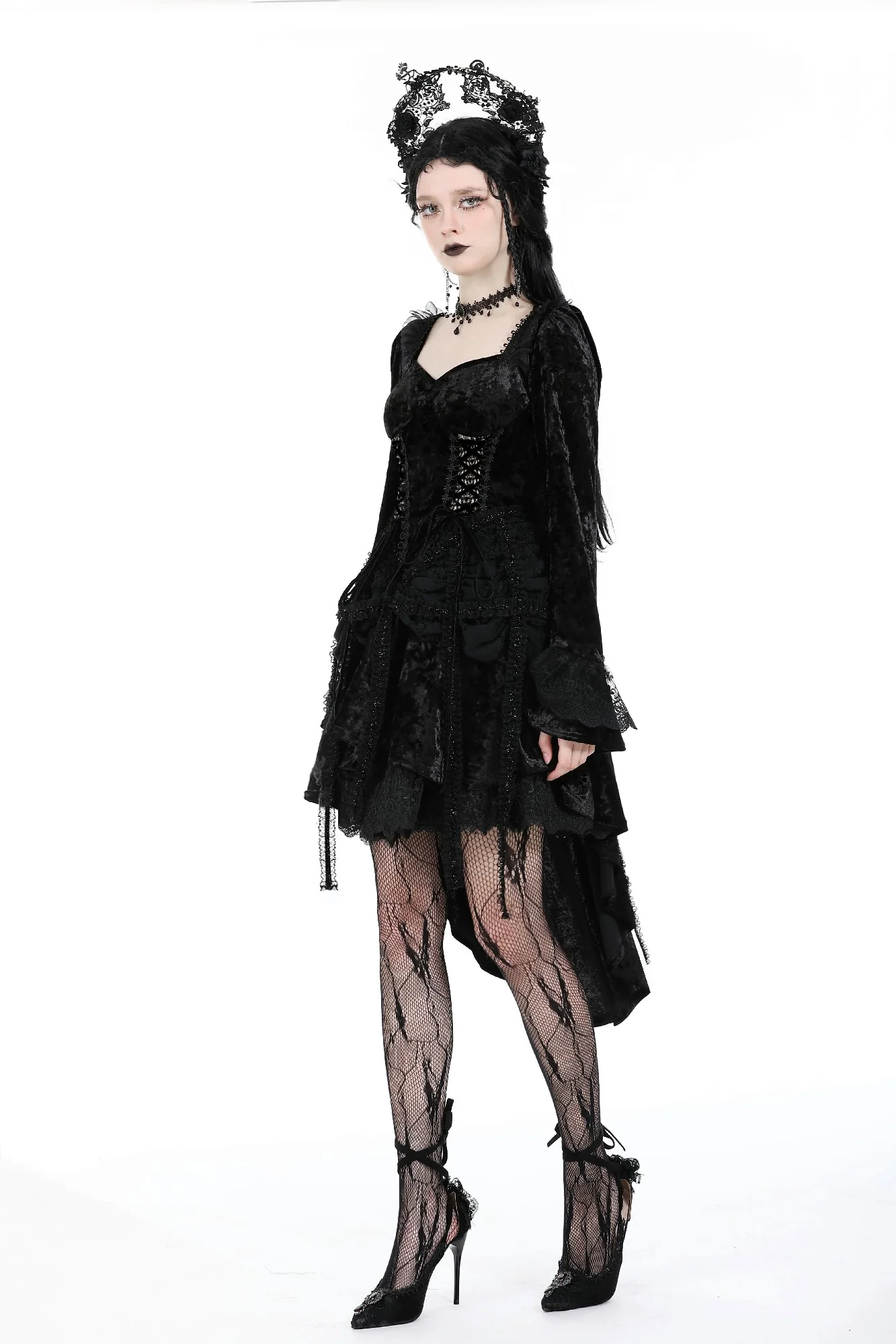 Duchess of Eastmarch – High-Low Gothic Dress - Image 3