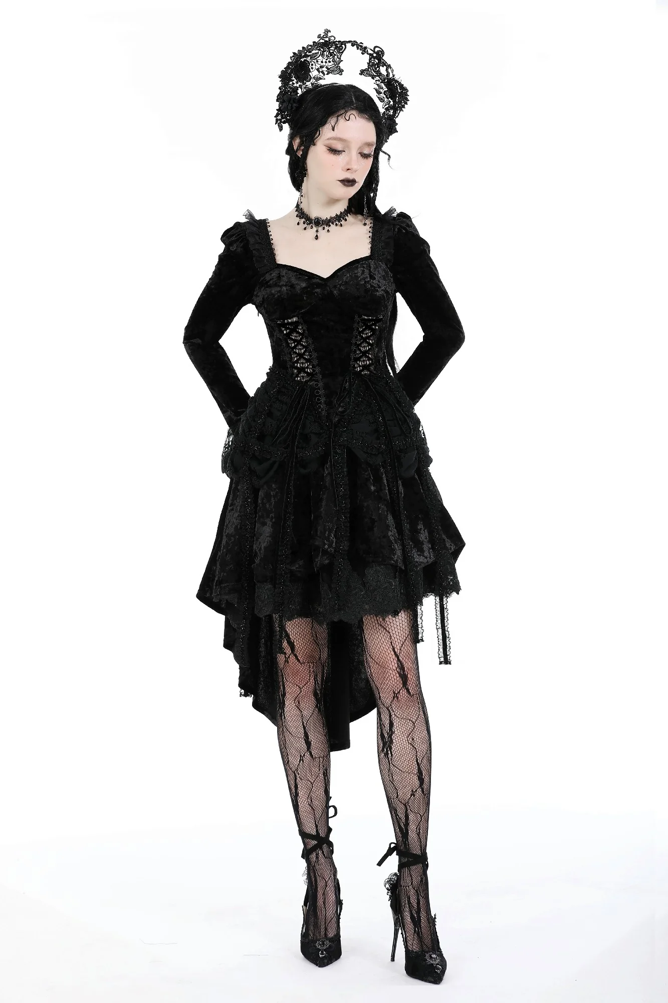 Duchess of Eastmarch – High-Low Gothic Dress - Image 5