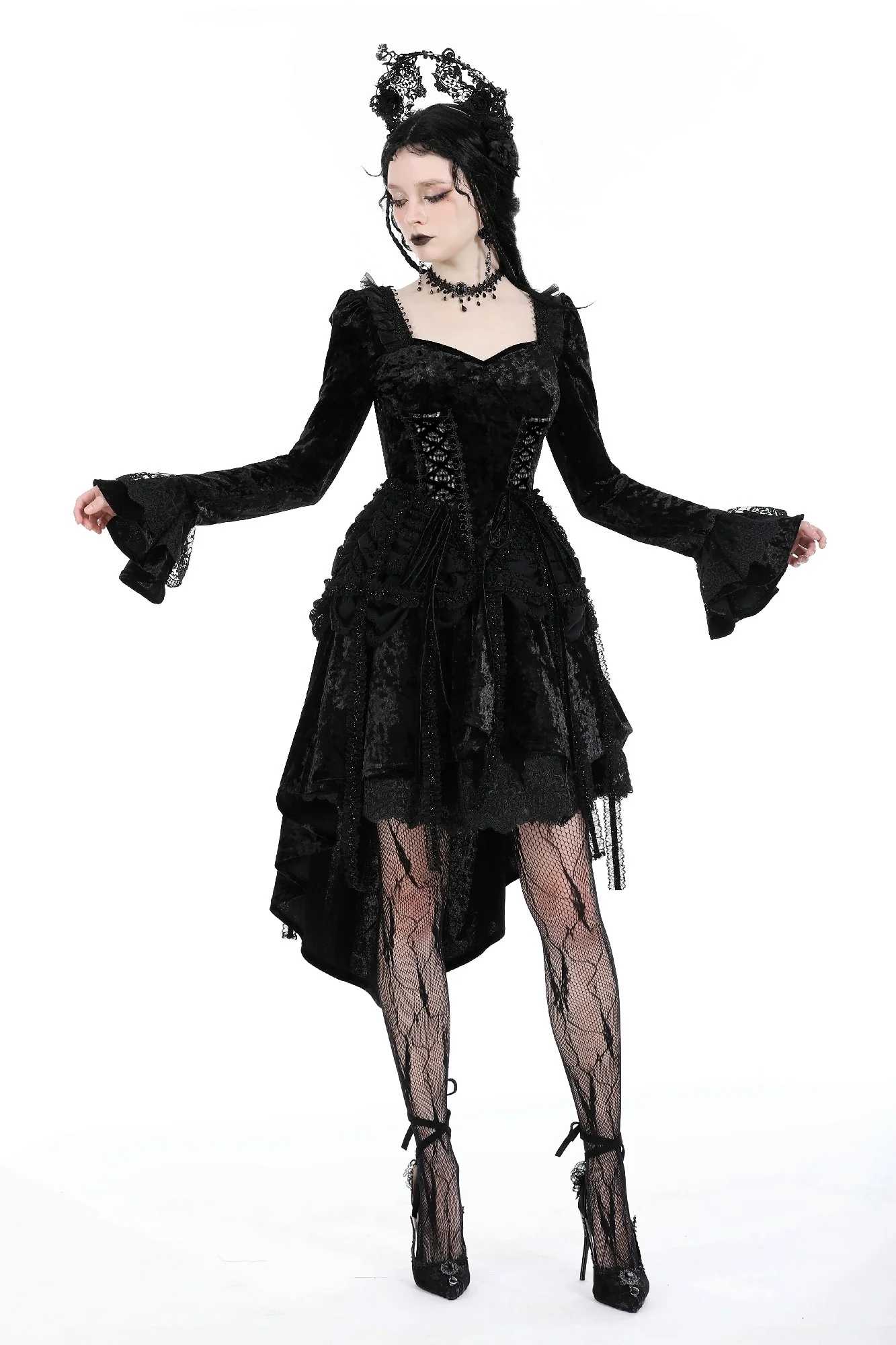 Duchess of Eastmarch – High-Low Gothic Dress - Image 6