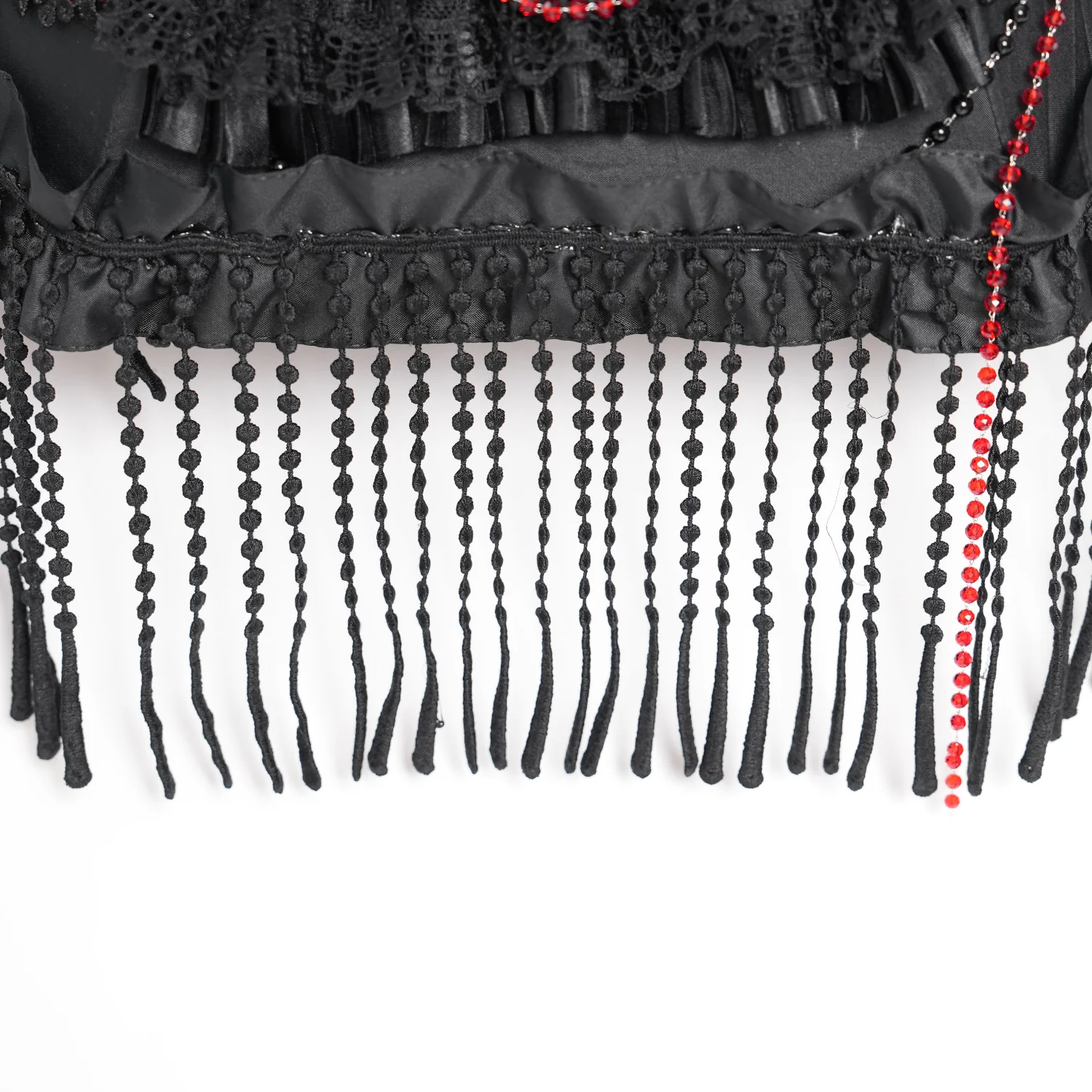 Duchess Ravenscroft’s Garden Shade with Red Bead Details - Image 8
