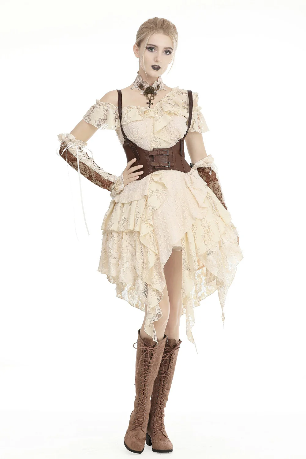 Empress of Winter Asymmetrical Dress - Image 4