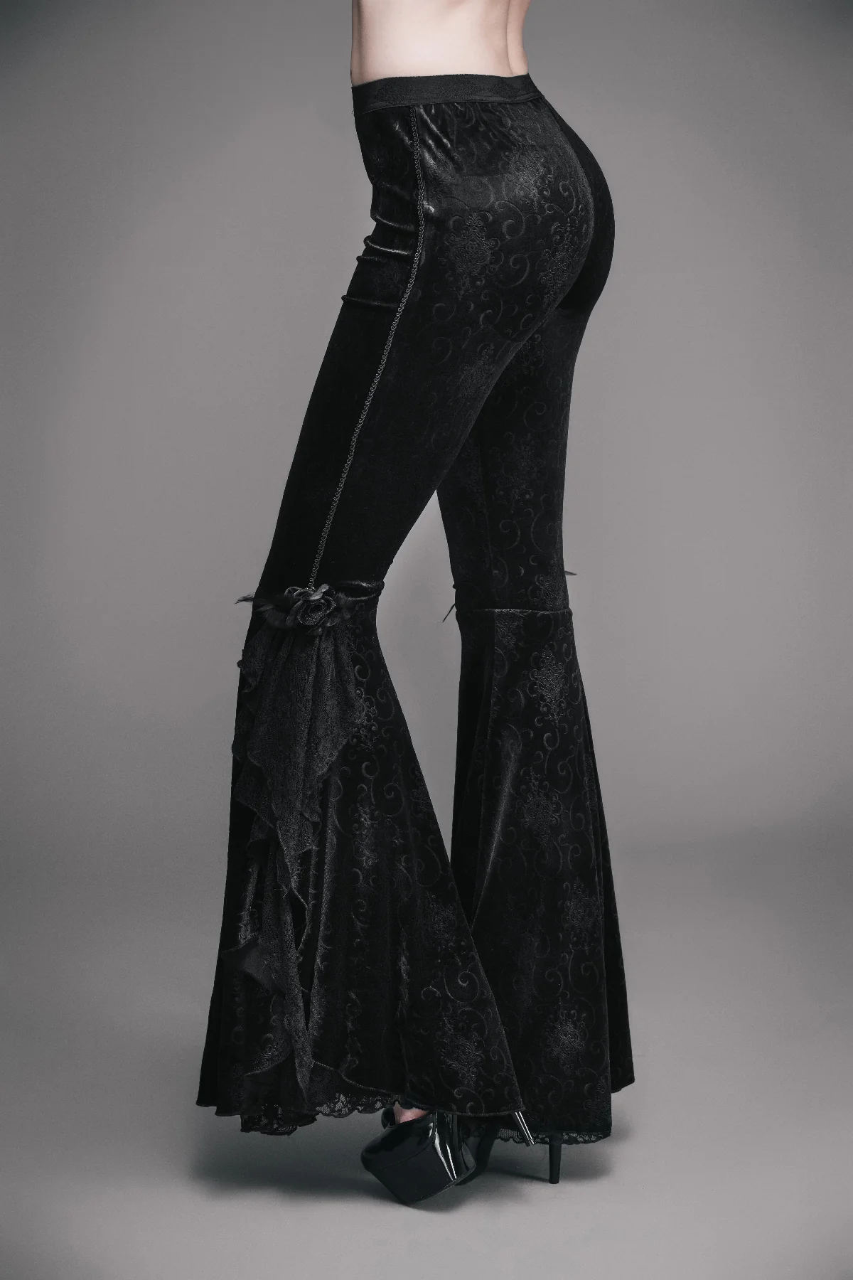 Rose-Corset Flare Pants - Image 3