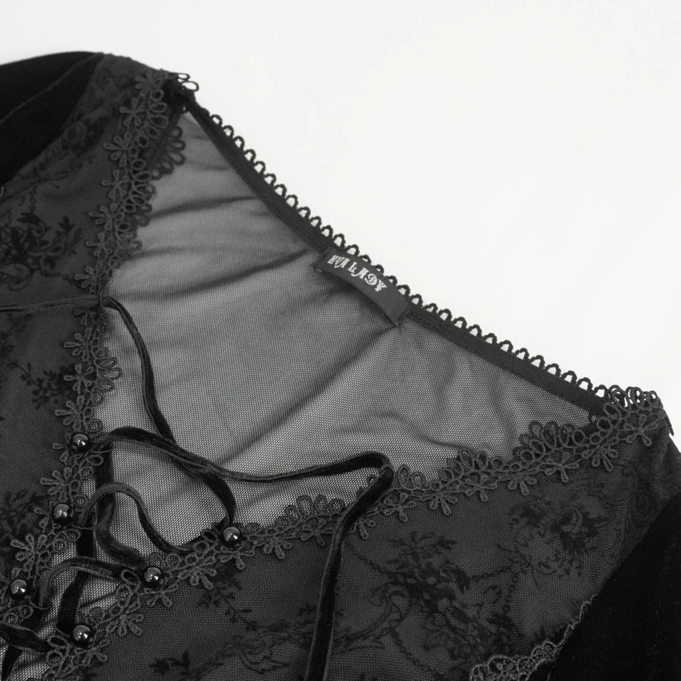Virelle – Sheer Lace Gothic Maxi Dress - Image 10