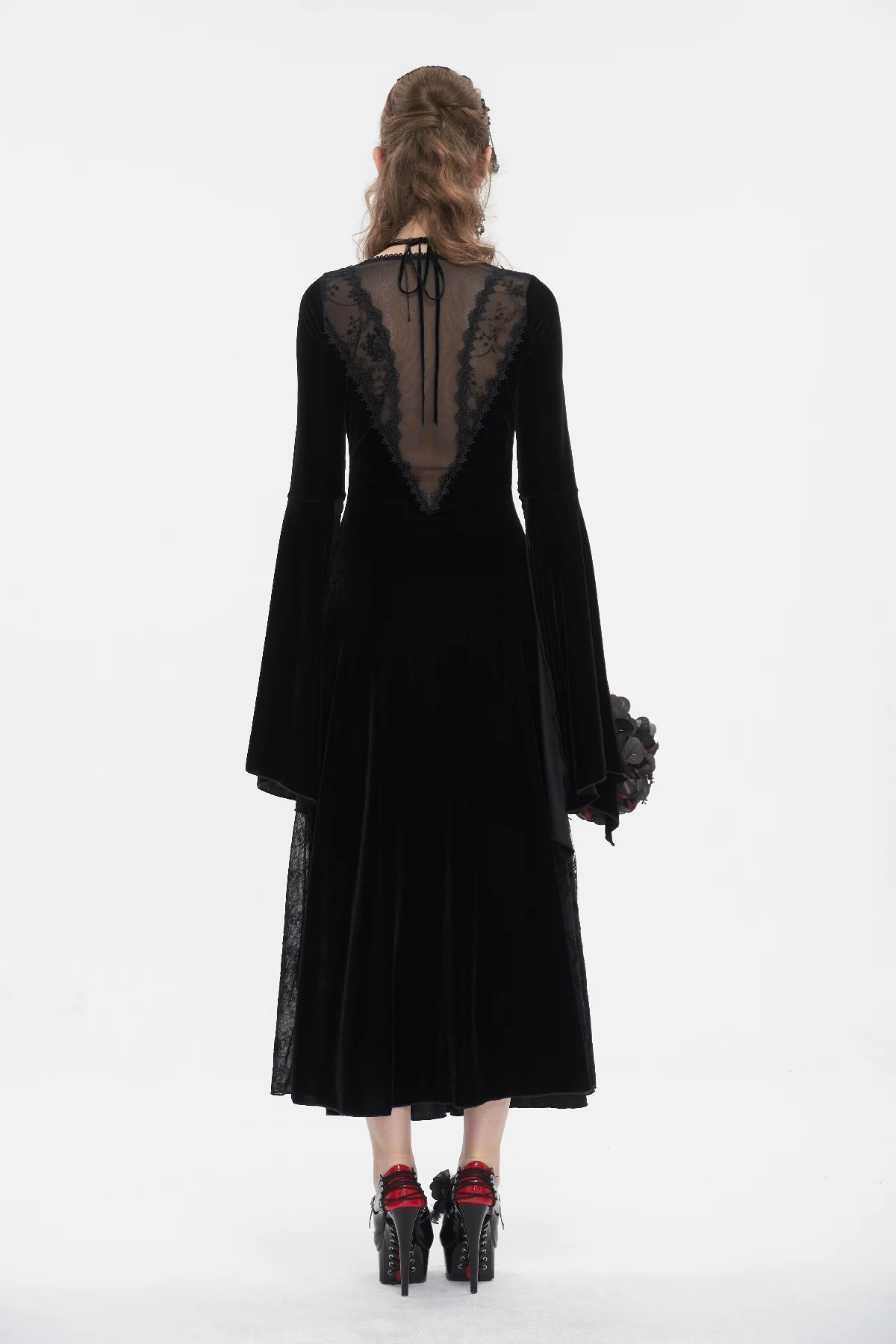 Virelle – Sheer Lace Gothic Maxi Dress - Image 6