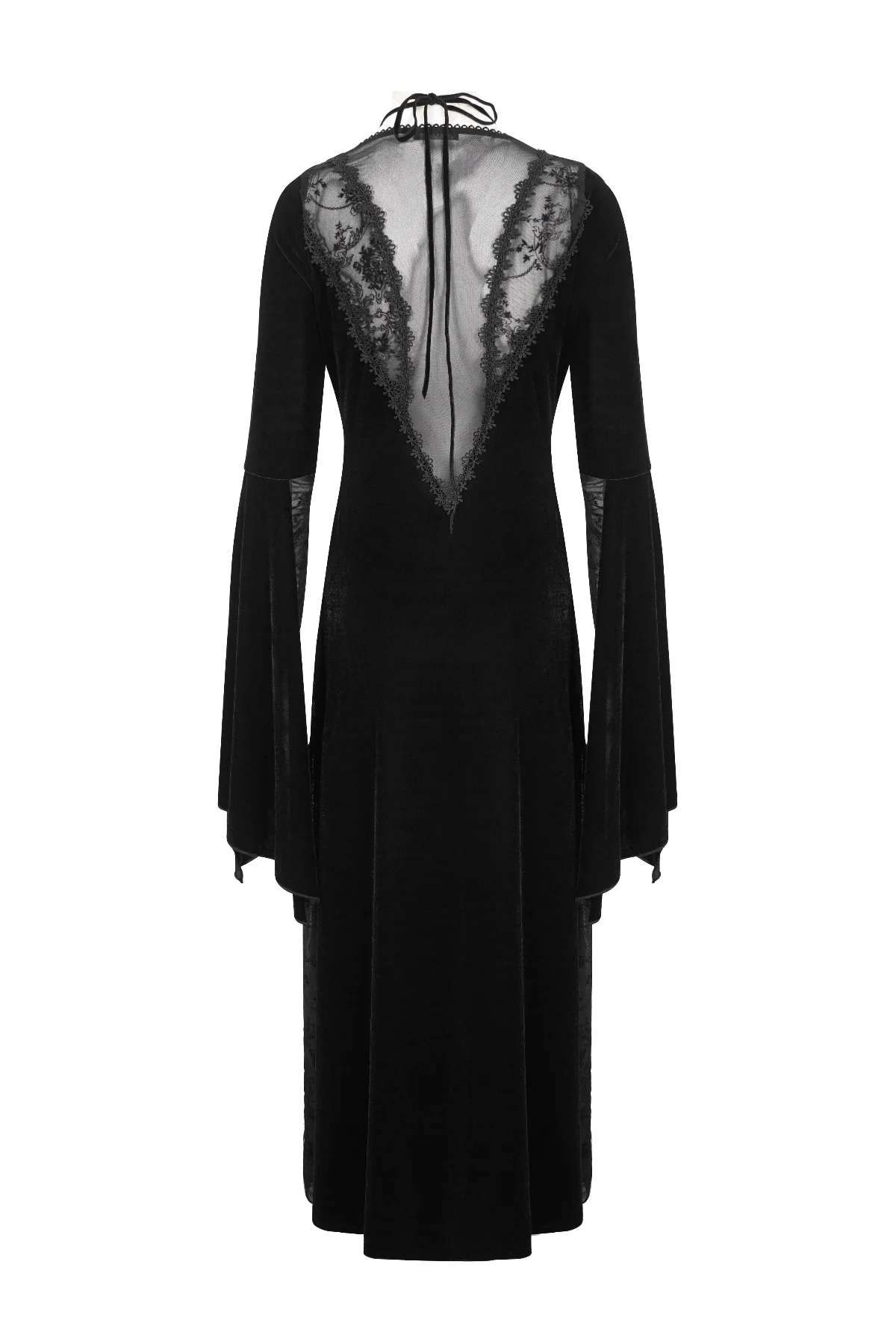 Virelle – Sheer Lace Gothic Maxi Dress - Image 8