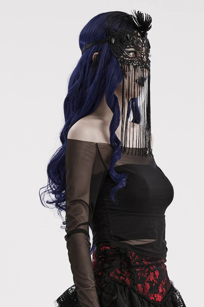 Gothic Bride Masquerade Mask - Image 3