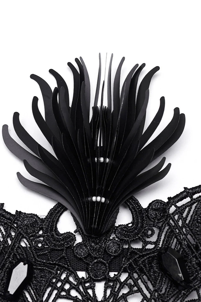 Gothic Bride Masquerade Mask - Image 4