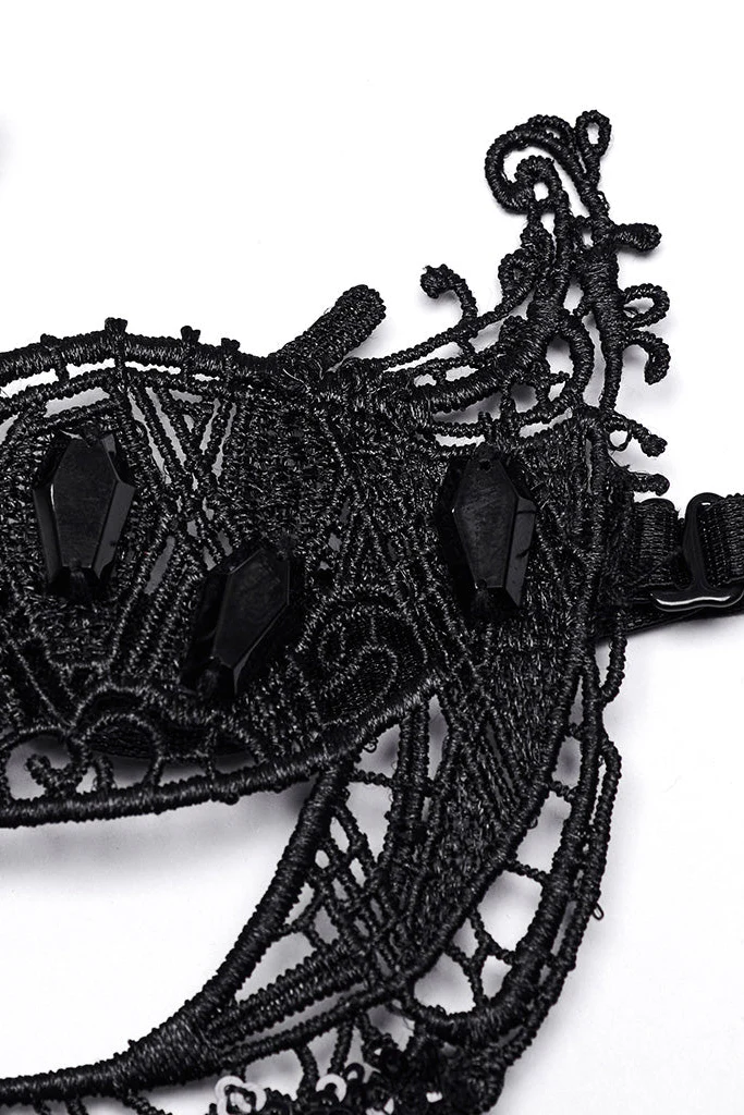 Gothic Bride Masquerade Mask - Image 5