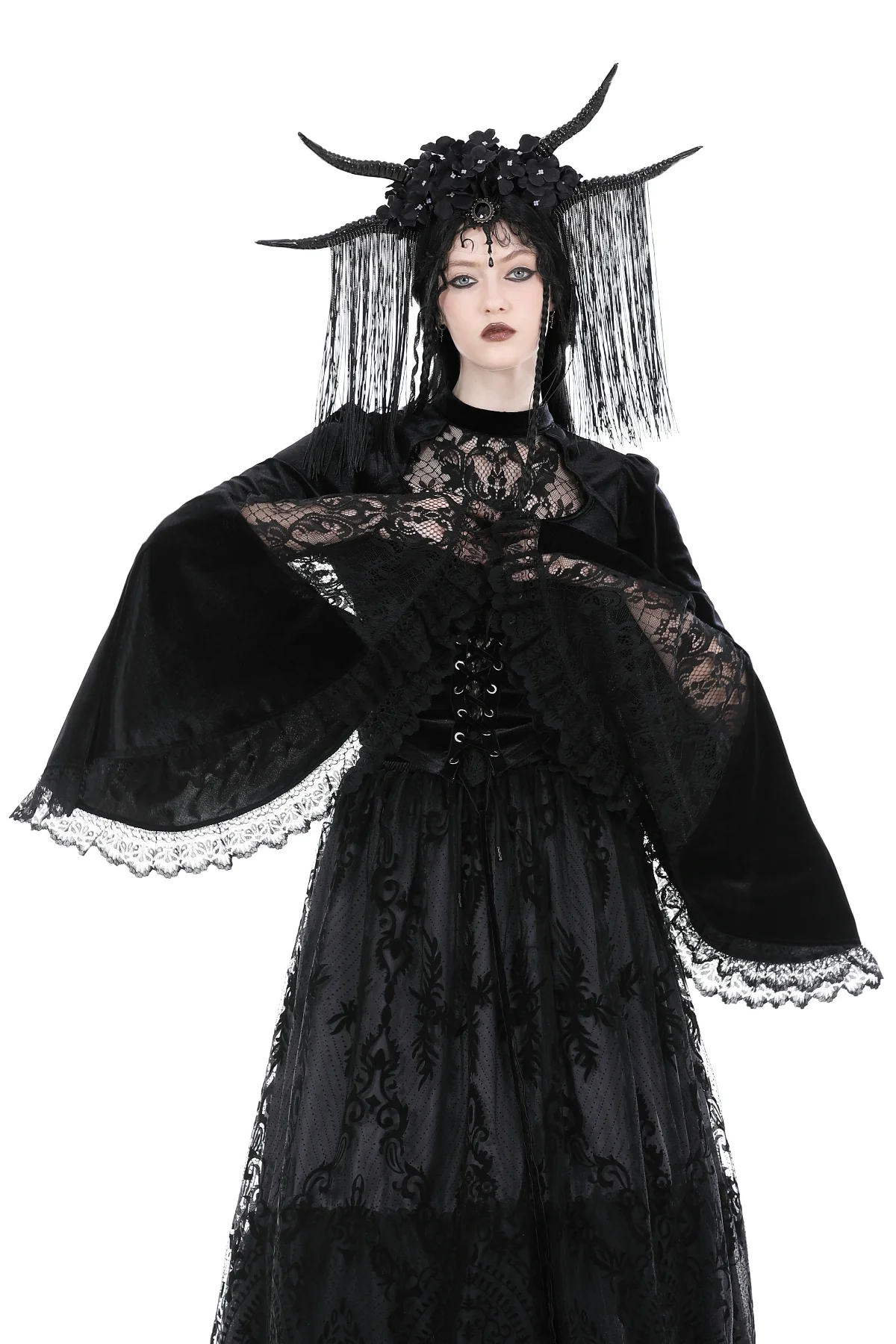 Hollowed in Lace Blouse - Image 3