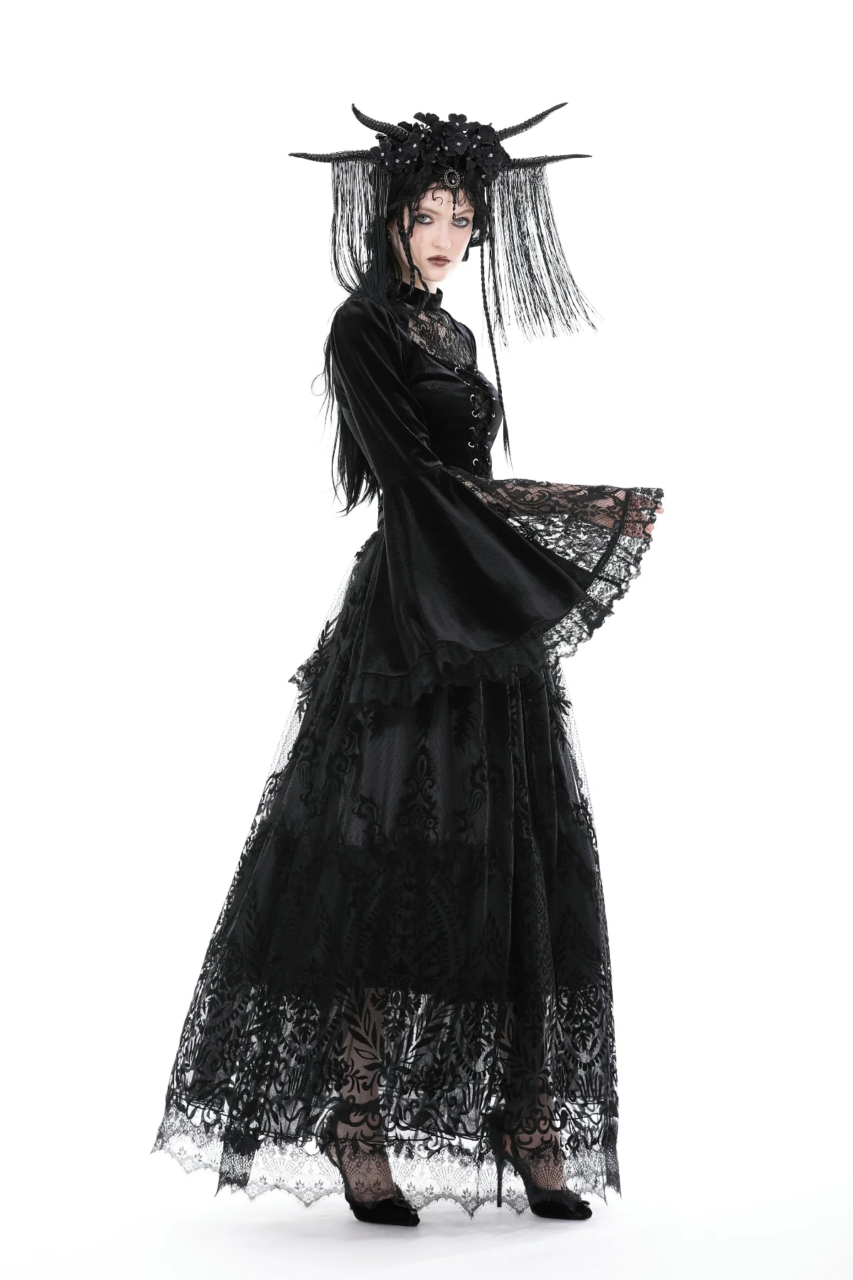 Hollowed in Lace Blouse - Image 5